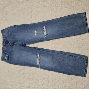 RSQ High Rise Straight Leg Distressed Jeans 28